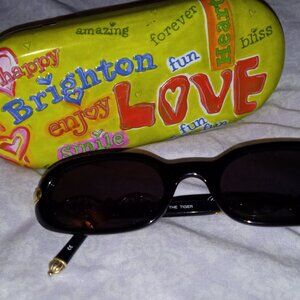 Brighton Black Eye of the Tiger Sunglasses w/ Case
